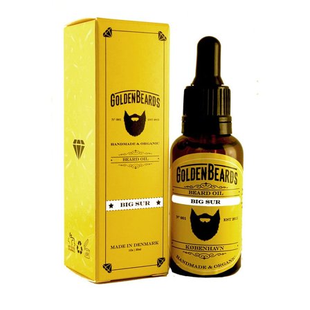 Golden Beards Golden Beards Økologiske Skægolie Big Sur 30 ml, Mænd, Skægpleje, Skægolie