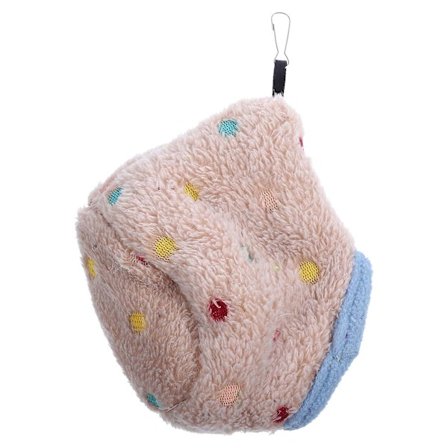 Vintervarm Fuglerede Hengende Plussj Hengekøye Fugl Bed Gjemmested Fuglebur For Bur