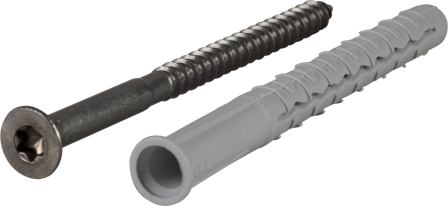 ESSVE GXL Fasadeplugg 10 mm Ø, A4, TX40 140 mm, 700-pakning, Innfesting