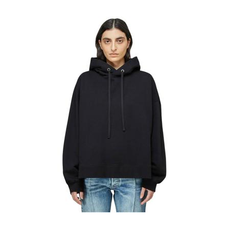 Maison Margiela Hooded Sweatshirt Sort, Dame Sweatshirts