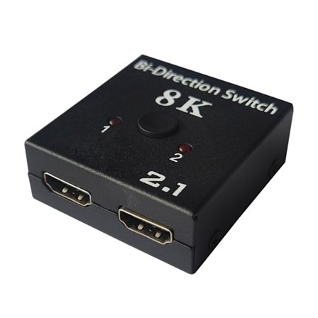 HDMI Switcher, 2 in 1 Out Teräväpiirtovideo 1 in 2 Out HDMI Kaksisuuntainen kytkentä Tukee 8k@30hz jaettua näyttöä