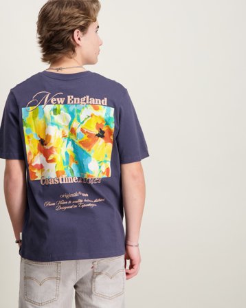 Jack & Jones JORMONTAUK BACK GRAPHIC TEE SS EA26 JNR Grå T-skjorter Gutt - Kids Brand Store