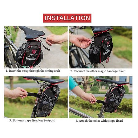 Wheel Up Cykeltaske med 2 Lommer Vandflaske Taske Bærbar