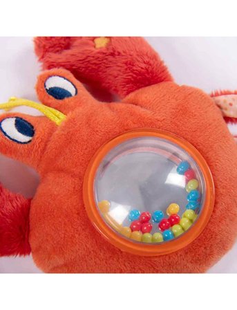 Moulin Roty Crab Rattle - Les Aventures De Paulie - Red - ONE SIZE