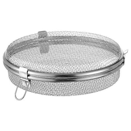 Diskmaskinskorg i rostfritt stål Metall Diskmaskin Förvaringskorg Rund Nätkorg [DB] Silver 18.00X18.00X5.00CM