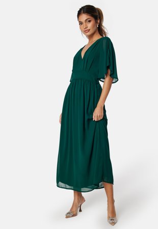 Bubbleroom Occasion - Butterfly Sleeve Midi Dress - 40