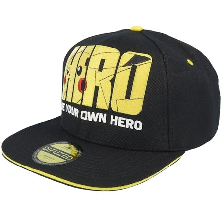 Difuzed - Nero snapback Cappellino - Pokémon Olympics Hero Black Snapback @ Hatstore