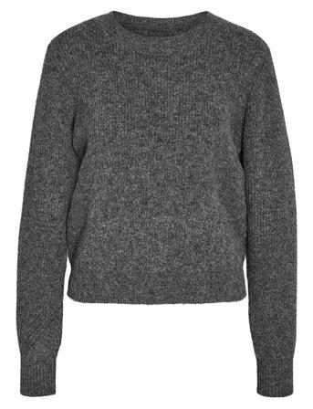 Nmnola L/S O-Neck Knit Fwd Grey NOISY MAY