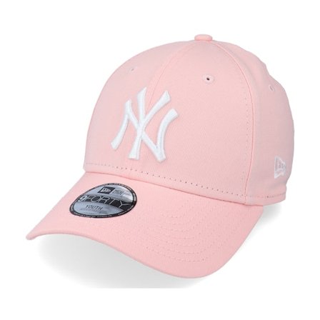 New Era - MLB Pink adjustable Czapka Z Daszkiem - Kids New York Yankees League Essential 9FORTY Pink/White Adjustable @ Hatstore