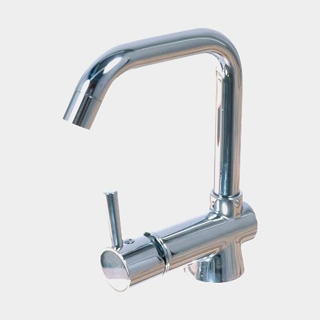 Engreppsblandare båt Barka ML1600T, med roterbar pip, 3/8" G (BSP), förkromad mässing