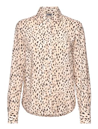 Hilma Shirt Langermet Skjorte Multi/mønstret Gina Tricot