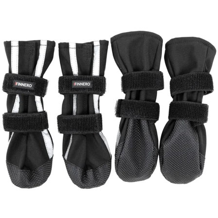 FinNero Hundsko Halla Softshell 4 Pack Svart