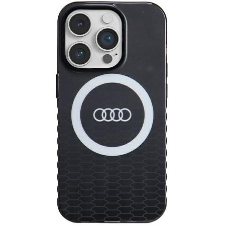 Audi IML Big Logo MagSafe kotelo iPhone 14 Pro - musta