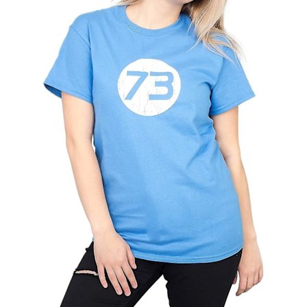 The Big Bang Theory Sheldon 73 Ljusblå Vuxen T-shirt