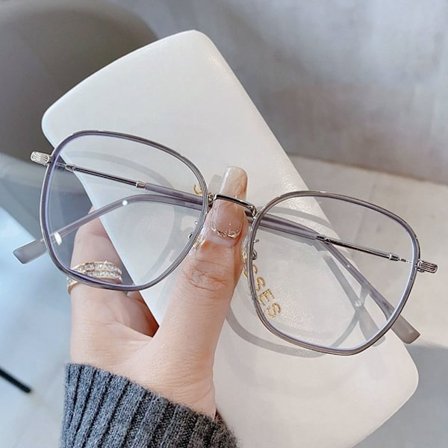 Anti-Blue Light Briller Firkantede Briller GRÅ GRÅ