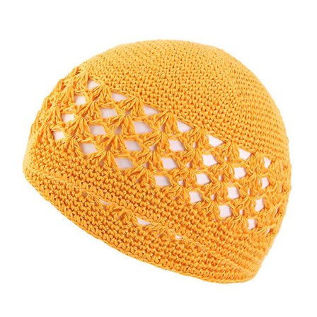 Enkel Farge Håndlaget Hekle Lue For Kvinner Menn Vinter Hold Varm Strikkeluer