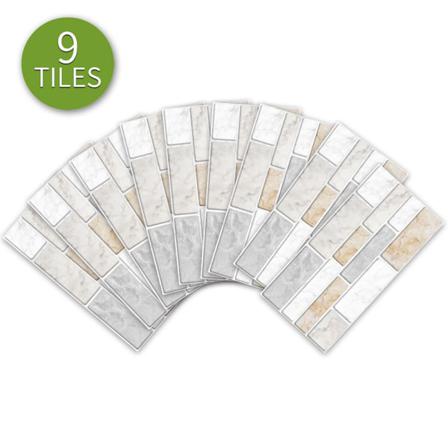 9:a Marmor Väggdekaler Självhäftande Klistermärken Hem Kits 9 pcs