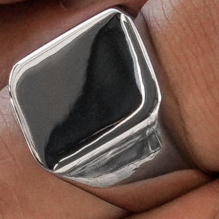 Steel Liam Ring for Men - Signet rings