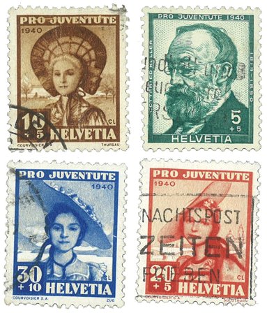 Schweiz 1940 - MICHEL 373/76 - Stemplet