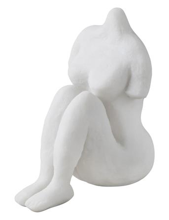 Art Piece Sitting Woman Home Decoration Decorative Accessories/details Porcelain Figures & Sculptures Valkoinen Mette Ditmer