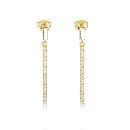 S925 Sterling Silver Fringed Stud örhängen