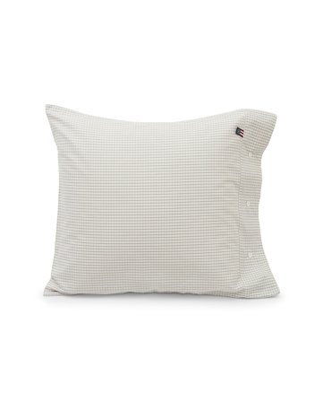 Lexington Icons karierter kissenbezug aus popeline