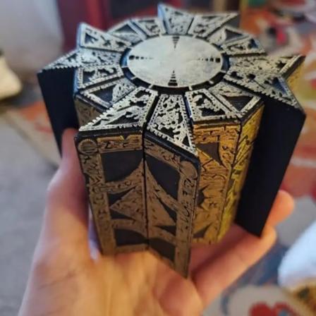 Fungerende Lemarchands Lament konfigurasjonslås puslespillboks fra Hellraiser Decor