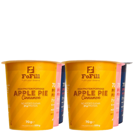 Grød & Gryn 6 x FoFill Proteingrød 70 g - Bodyman.dk