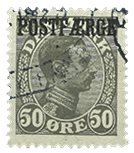 Danmark 1922 - Postfærge AFA 7 - Stemplet