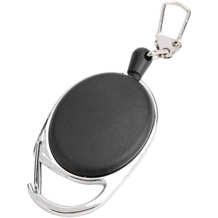 5-pack Retrakterbart Nyckelband med Spänne, Lätt Mini-nyckelband för Bälte eller Väska, Sträckbart Nyckelspänne Tillverkat av ABS och Nylontråd