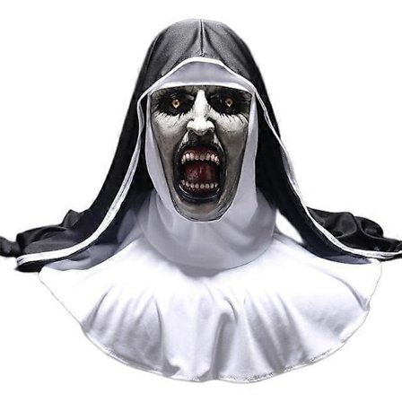 Nun Mask Nun Horror Halloween Cosplay