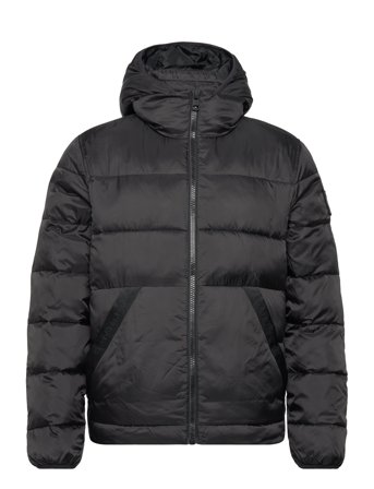 Trim Lw Padded Jacket Fôret Jakke Svart Calvin Klein Jeans*Betinget Tilbud