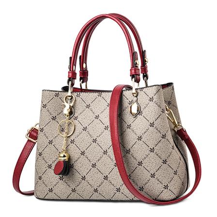 Elegant handväska för damer med lönnlövshandtag - utsökt hängsmycke - axelväska i PU-läder - crossbodyväska för damer - reseväska - shopper - 
