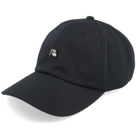 Quiksilver - Svart unconstructed Keps - Pierdrop Cap Jet Black Dad Cap @ Hatstore