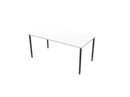 LANAB DESIGN Skrivbord fristående 160x80cm vitlam/svart - Lyreco - Kontorsmöbler och inredning - Bord och hurtsar - Skrivbord - Fasta