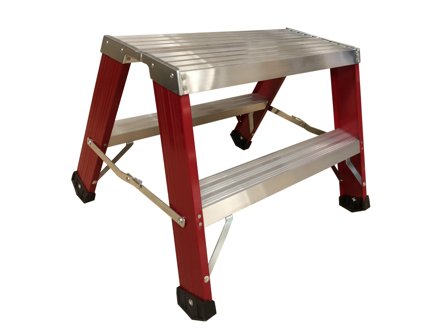 Skeppshultstegen 862012 Arbeidsbukk 2 steg,475 mm Rød, Stiger & stillaser