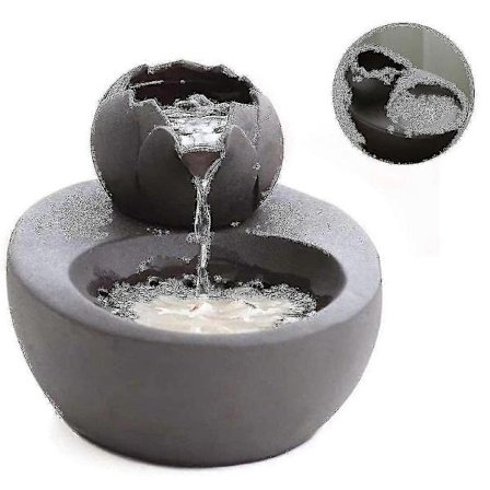 Kattdricksfontän, Tyst Tyst Kattvattendispenser Keramik, Svart(,) TA