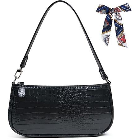 Läder crossbody väska för kvinnor, mjuk PU läder mini handväska wi