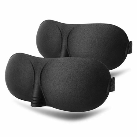 2-Pak - Sove Maske / Øjenmaske / Øjenbind til Rejse