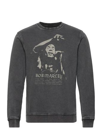 Onsbob Marley Reg Crew Neck Sweat Sweat-shirt Genser Svart ONLY & SONS*Betinget Tilbud