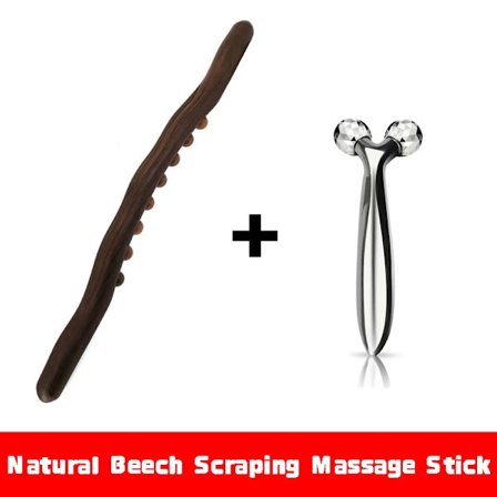 8 Kuler Gua Sha Massasjestav Karbonisert Tre Rygg Kropp Meridian Skrapeterapi Tre Tryllestav Muskelavslappende Massasjeapparat Akupunktur