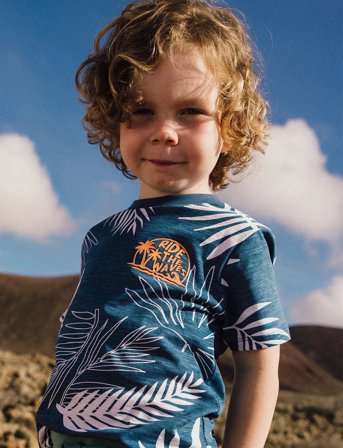 Boboli Knit T-Shirt Flame - Blue - 92