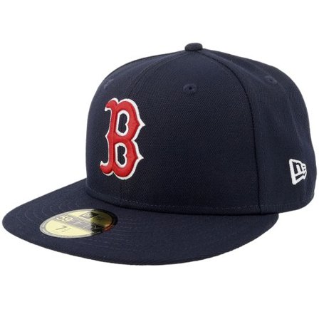 New Era - MLB Blå fitted Keps - Boston Red Sox Acperf Emea 59Fifty Navy Fitted @ Hatstore