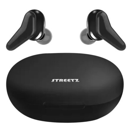 STREETZ Trådlösa Hörlurar, In-Ear, BT 5, TWS - Svart