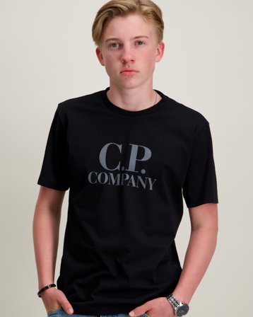 C.P. Company T-SHIRT SHORT SLEEVE Czarny T-shirty Chłopiec - Kids Brand Store
