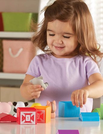 Learning Resources Peekaboo Learning Farm - Pink - ONE SIZE