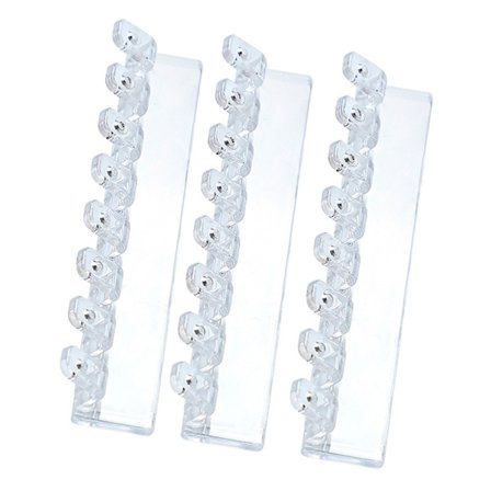 Väggmonterade smyckesorganisatörer med krokar för halsband, armband och ringar