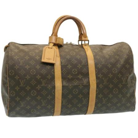 Louis Vuitton Vintage, Pre-owned Keepall 50 Bruin, Dames, Maat:ONE Size