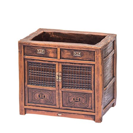 Vintage blomsterpotter i harpiks, bord- og balkongplantere, egnet for sukkulenter og hjemmedekorasjon.