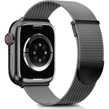 Yhteensopiva ranneke Apple Watch -rannekkeiden kanssa 49mm 44mm 45mm 42mm naisille ja miehille, kaksoismagneettinen säädettävä korvaava ranneke iWatch